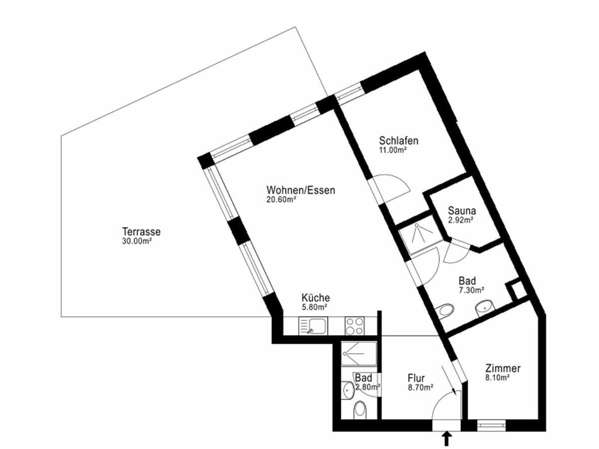Strandvilla Baabe - Ferienwohnung 16 Mit Sauna Ngoại thất bức ảnh